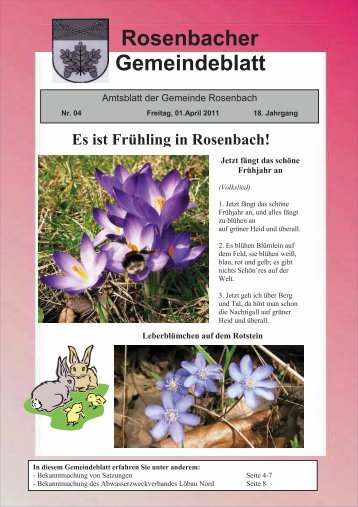 Rosenbacher Gemeindeblatt