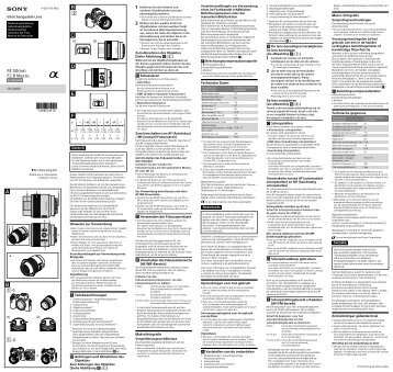 Sony SEL50M28 - SEL50M28 Mode d'emploi SuÃ©dois