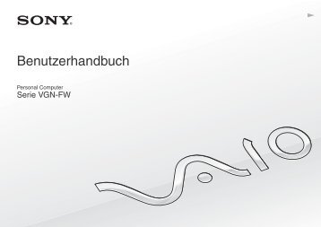 Sony VGN-FW41ZJ - VGN-FW41ZJ Mode d'emploi Allemand