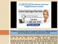 Dial 1-888-664-3555 Facebook Technical support To Deal With The Problems