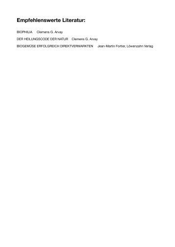Empfehlenswerte Literatur