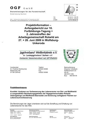 OGF - Wald, Forstwirtschaft, Jagd - Freistaat Sachsen