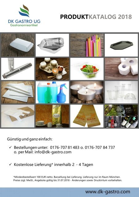 DK Gastro UG - Katalog 2018
