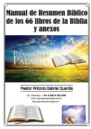 Manual de Resumen Bíblico de los 66 libros de la Biblia - Gabriel Guardia