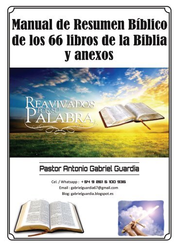 Manual de Resumen Bíblico de los 66 libros de la Biblia - Gabriel Guardia