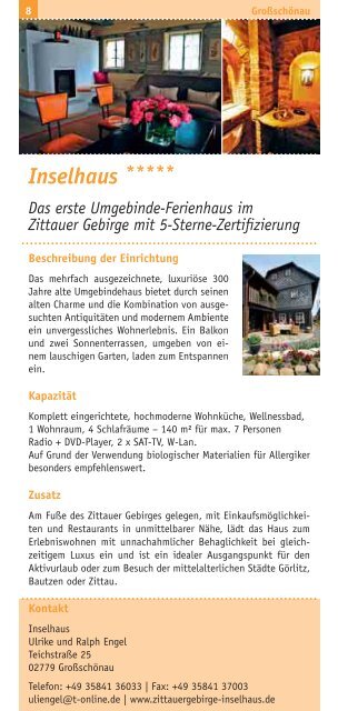 Urlaub im Umgebindehaus.indd - Oberlausitz