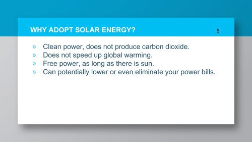 Solar power system basics