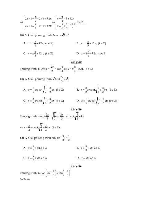Phương trình lượng giác 11 ( đầy đủ lí thuyết bài tập )