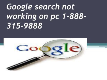 2 Google search not working on pc