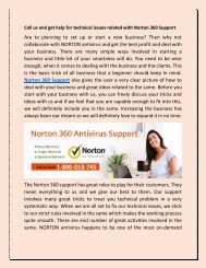 Contact our Norton 360 Support a Need for Virus Free Computing