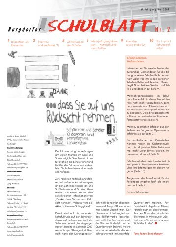 Mitteilungen der Schulen - Burgdorf