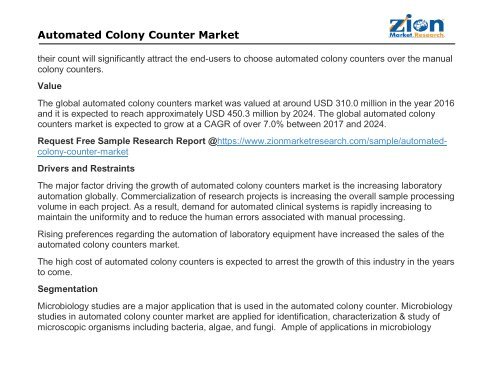 Automated Colony Counter Market