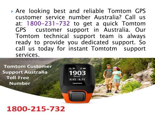 Get Call Tomtom GPS Support Number Australia 1800-215-732