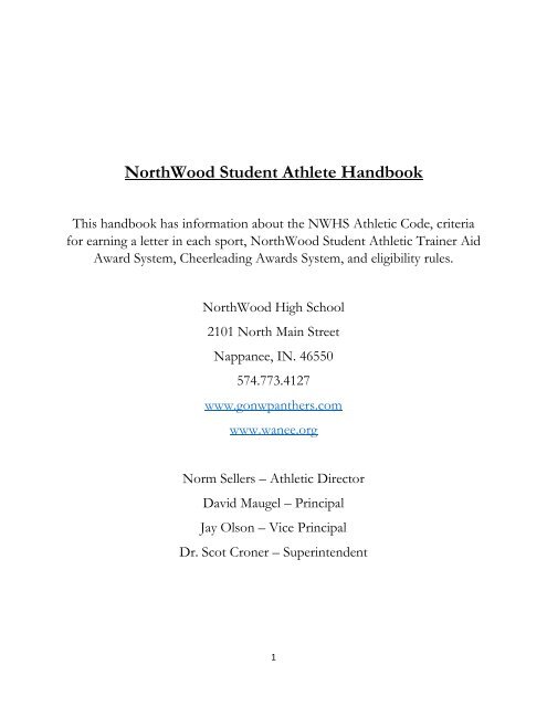 NWHS Student Athlete Handbook Revision 2018 (1)