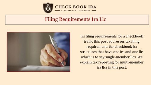 IRA LLC  Real Estate | CheckBook IRA LLC
