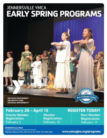 2018 Jennersville Early Spring Program Guide