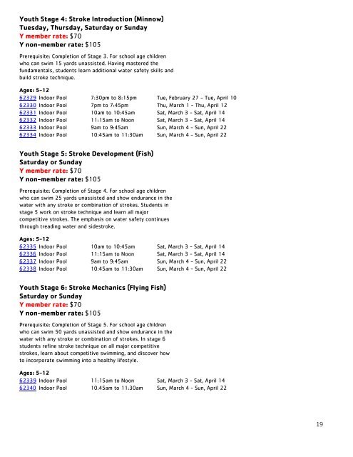 2018 Lionville Early Spring Program Guide