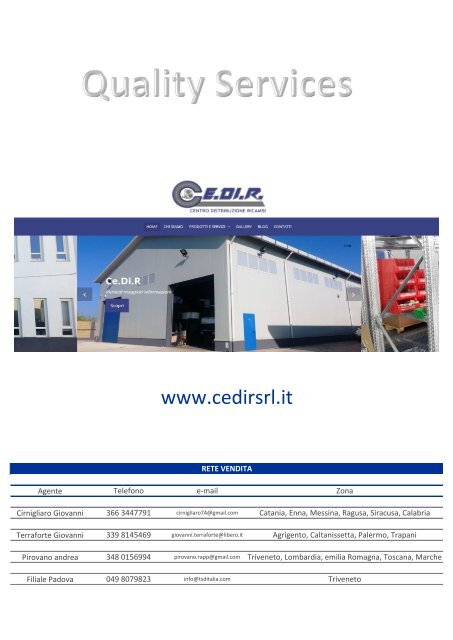 Catalogo CEDIR srl