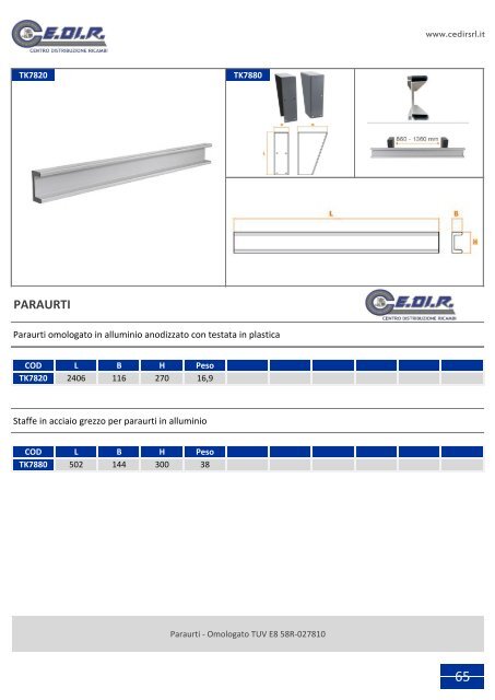 Catalogo CEDIR srl