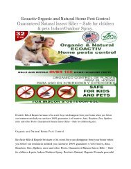 Ecoactiv Organic and Natural Home Pest Control