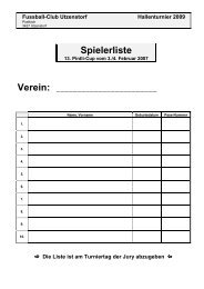 Spielerliste - FC Utzenstorf