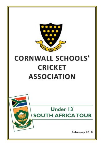2018 - South Africa Boys Brochure 