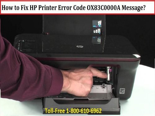 How To Fix Hp Printer Error Code Ox83c0000a Message