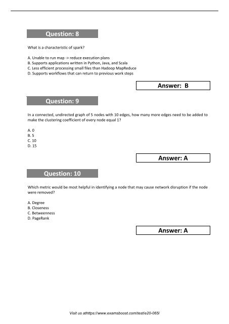 E20-065 Exam Passing Guarantee 2018