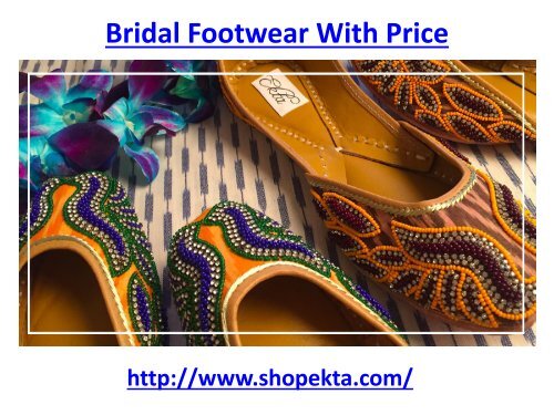 Bridal Footwear With Price