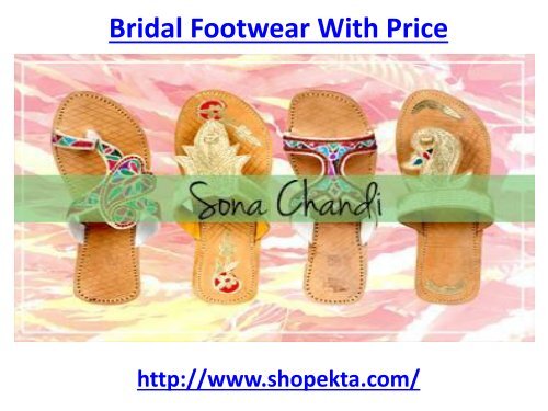 Bridal Footwear With Price