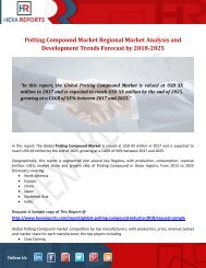 Potting Compound Market Regional Market Analysis and Development Trends Forecast by 2018-2025