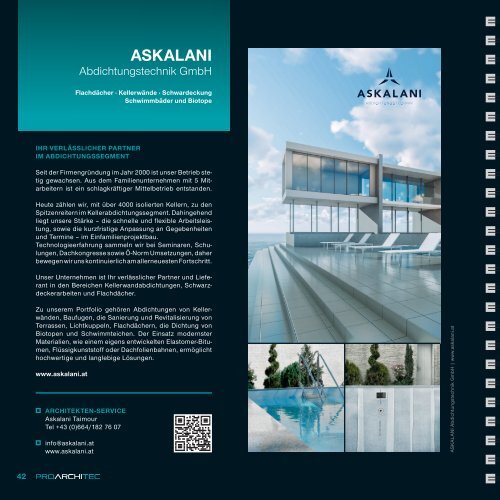 pro ArchiTec - Ausgabe Frühjahr 2018