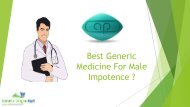 Best Generic Medicine For male Impotence.