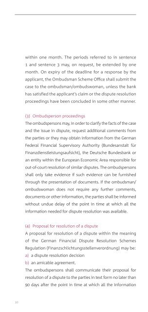 The German Private Banks’ Ombudsman Scheme