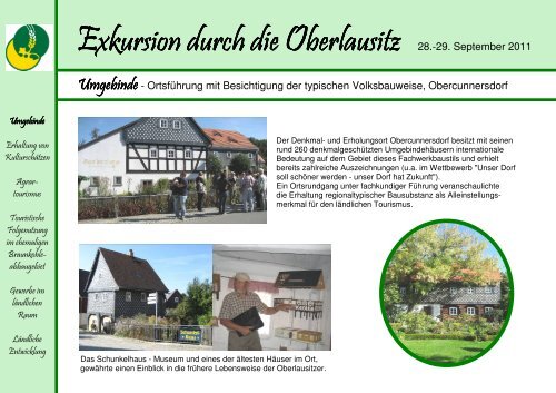 Exkursion durch die Oberlausitz - Landwirtschaft in Sachsen