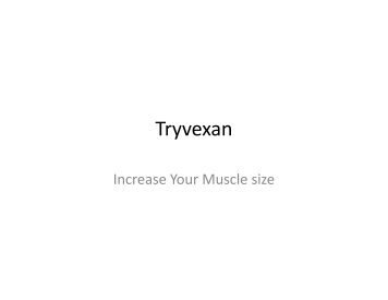 Tryvexan : Improve your stamina
