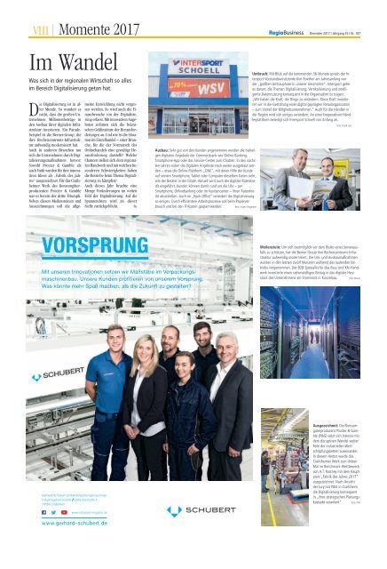 REGIOBUSINESS - NR. 187 | 2017-12