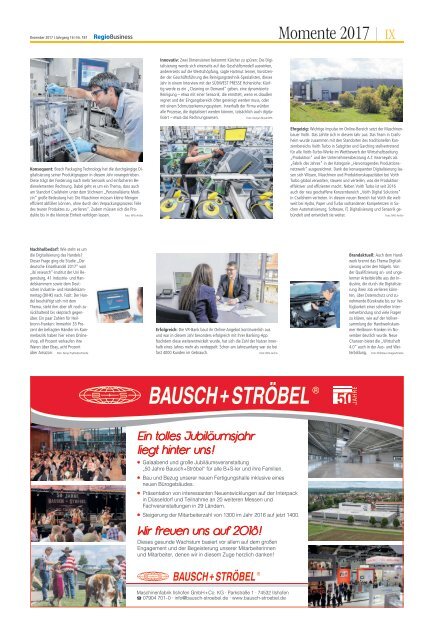 REGIOBUSINESS - NR. 187 | 2017-12