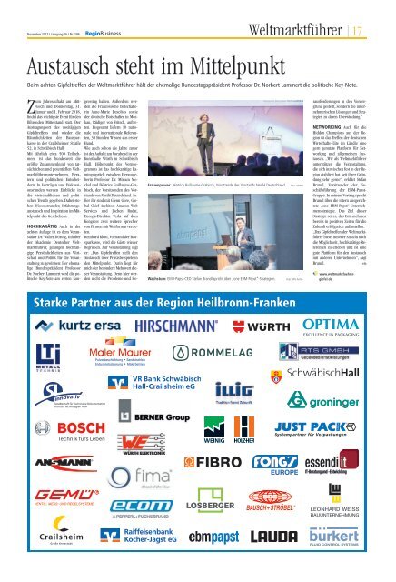 REGIOBUSINESS - NR. 186 | 2017-11