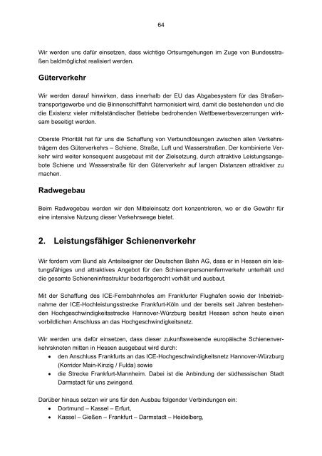 Regierungsprogramm 2003 - Ravensburg, Claudia (MdL)