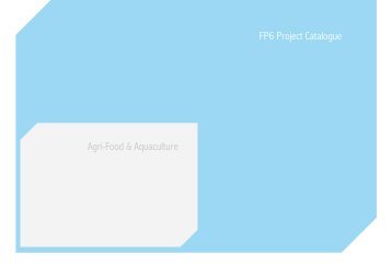 Agri-Food & Aquaculture FP6 Project Catalogue - Euresearch