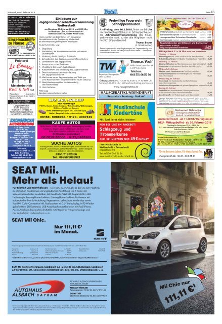 Wochen-Kurier 6/2018 - Lokalzeitung für Weiterstadt und Büttelborn