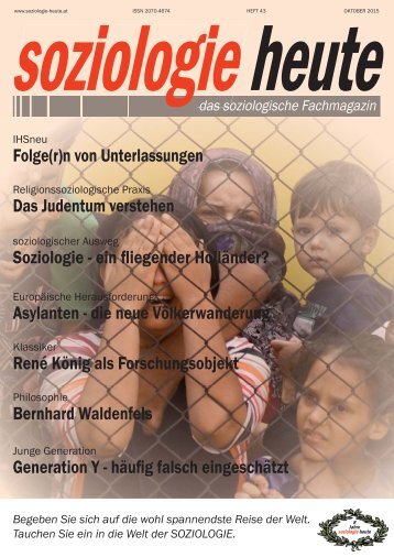 soziologie heute Oktober 2015