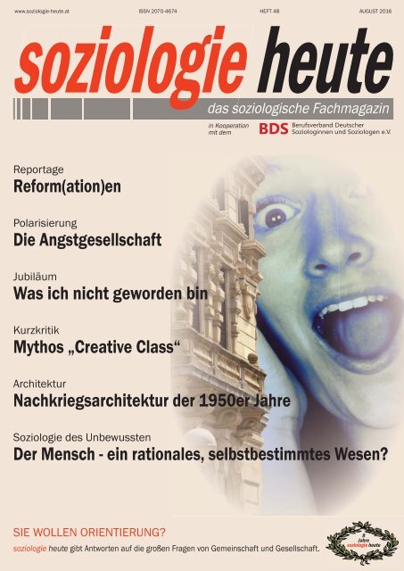 soziologie heute August 2016