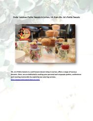 Order Luscious Petite Sweets in Lorton, VA from Ms. Jo's Petite Sweets