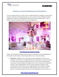 Qualities of a Good Wedding Planner