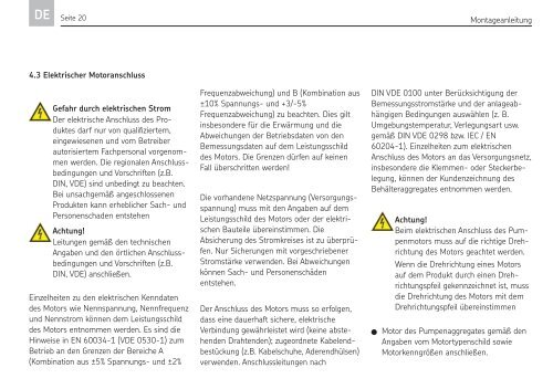 FF und FB Mehrleitungspumpenaggregate