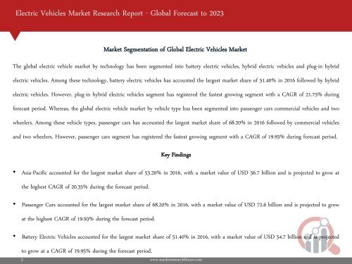 Electric Vehicles Market Research Report - Global Forecast to 2023