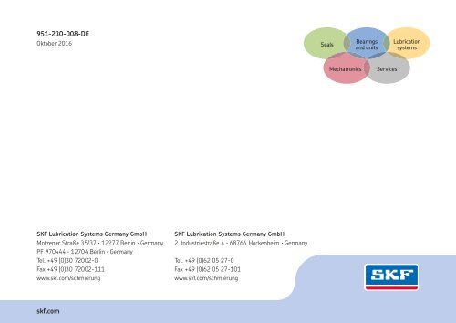 Progressivverteiler der Baureihe VP, VPK, VPB