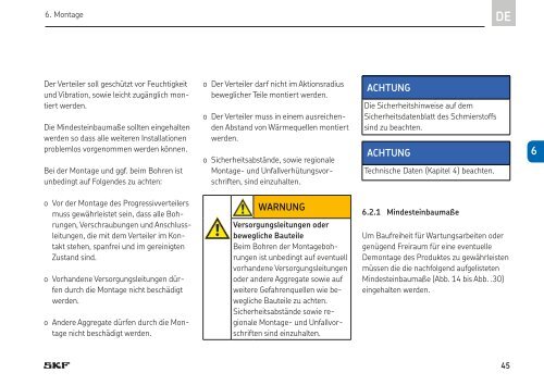 Progressivverteiler der Baureihe VP, VPK, VPB